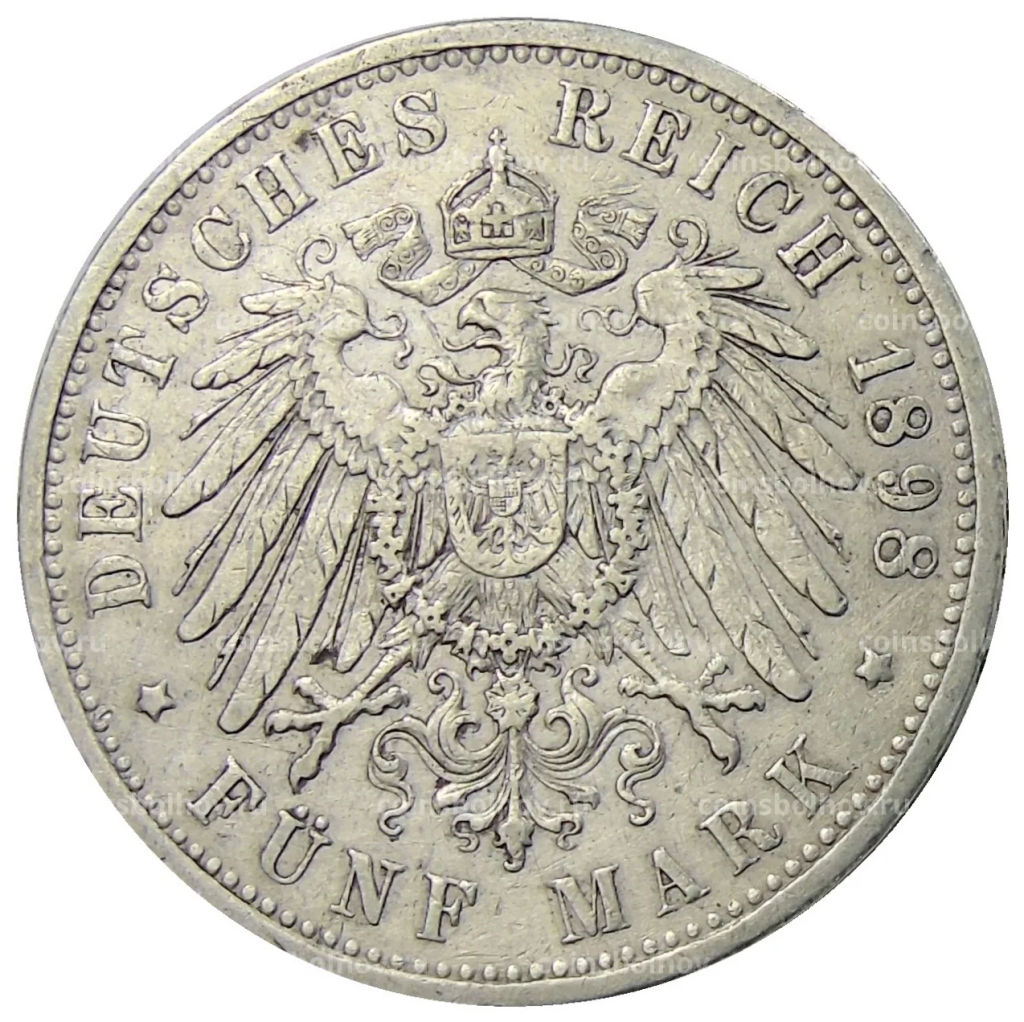 5 марок 1898 года A Германия (Пруссия)