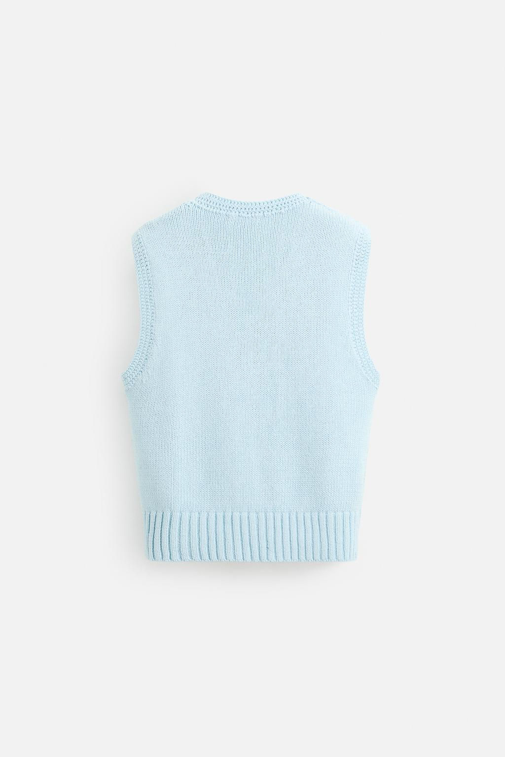 KNITTED WAISTCOAT - Zara фото 7
