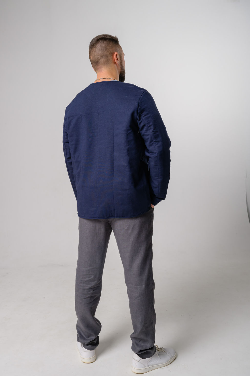 Льняная куртка-(лен, хлопок) - Новый лен фото 4