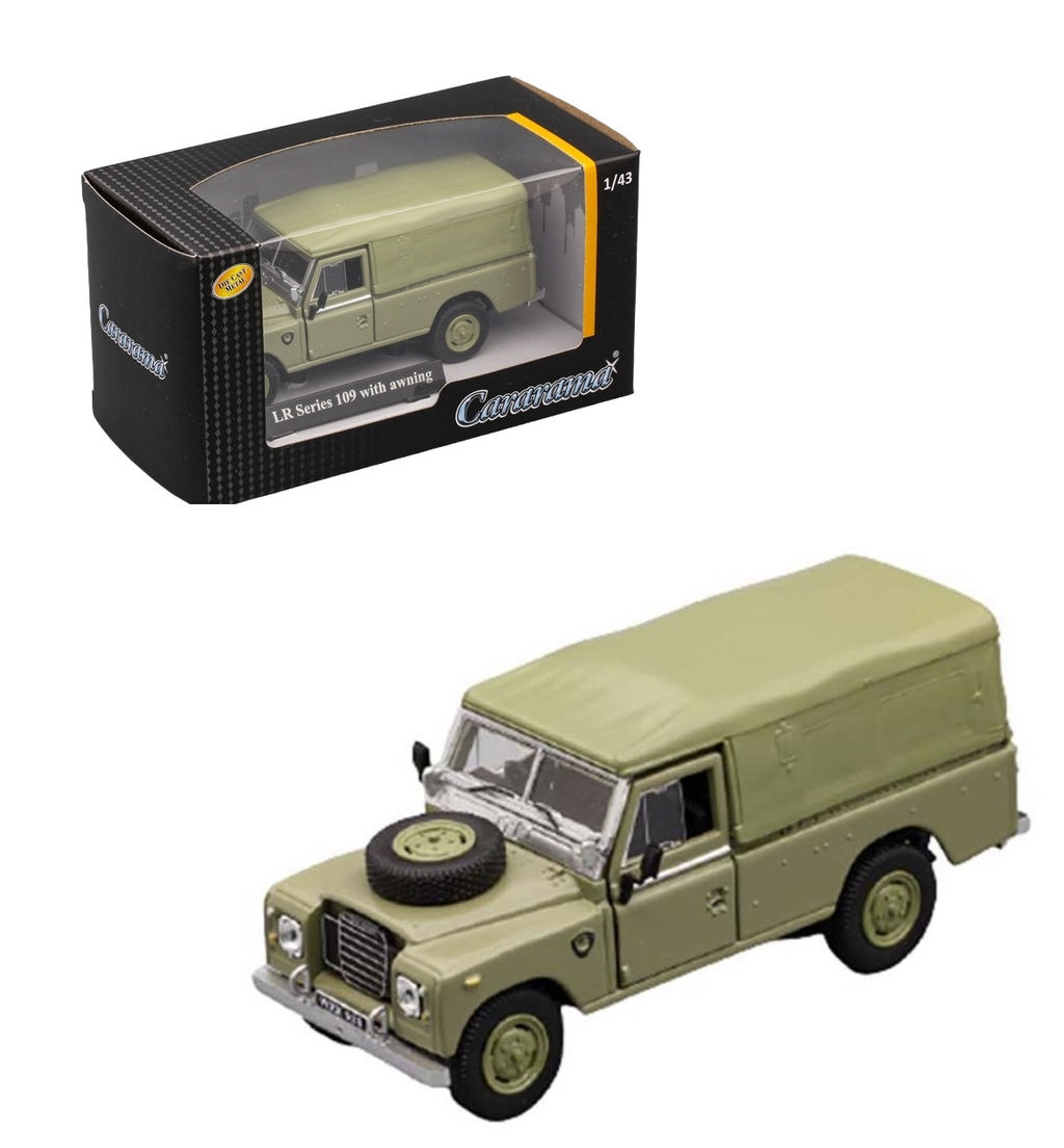 Cararama. Мини-модель 1:43 "Land Rover Series 109 with awning" с тентом, зеленый арт.7867