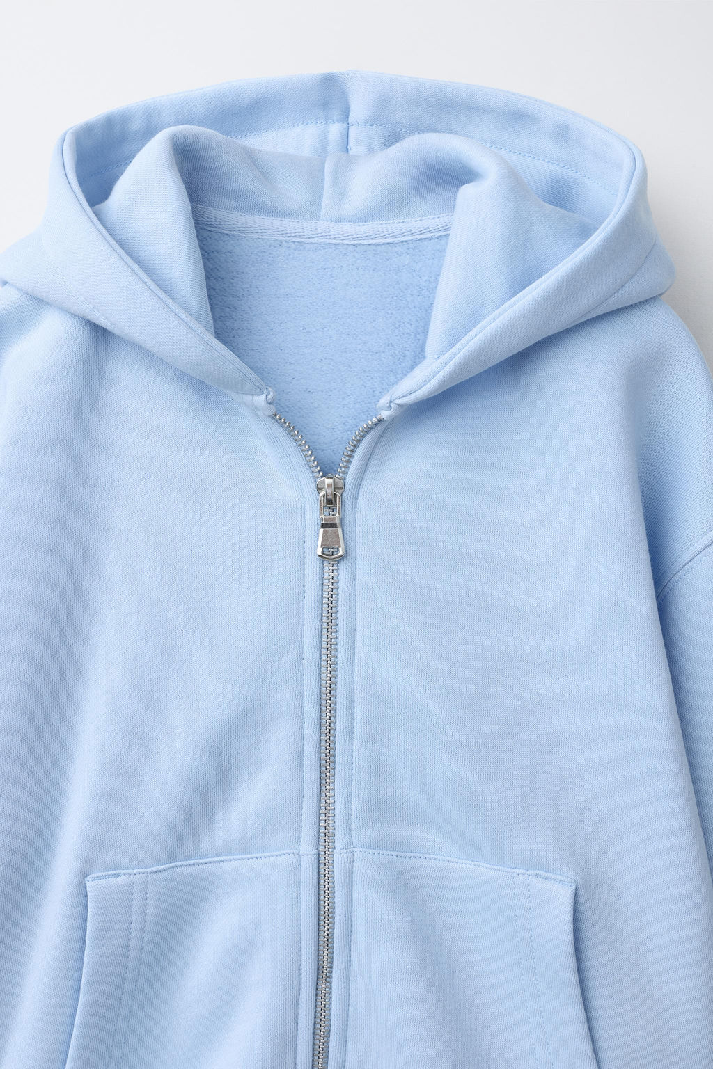 SUDADERA CREMALLERA B?SICA / Azul claro - Zara фото 5