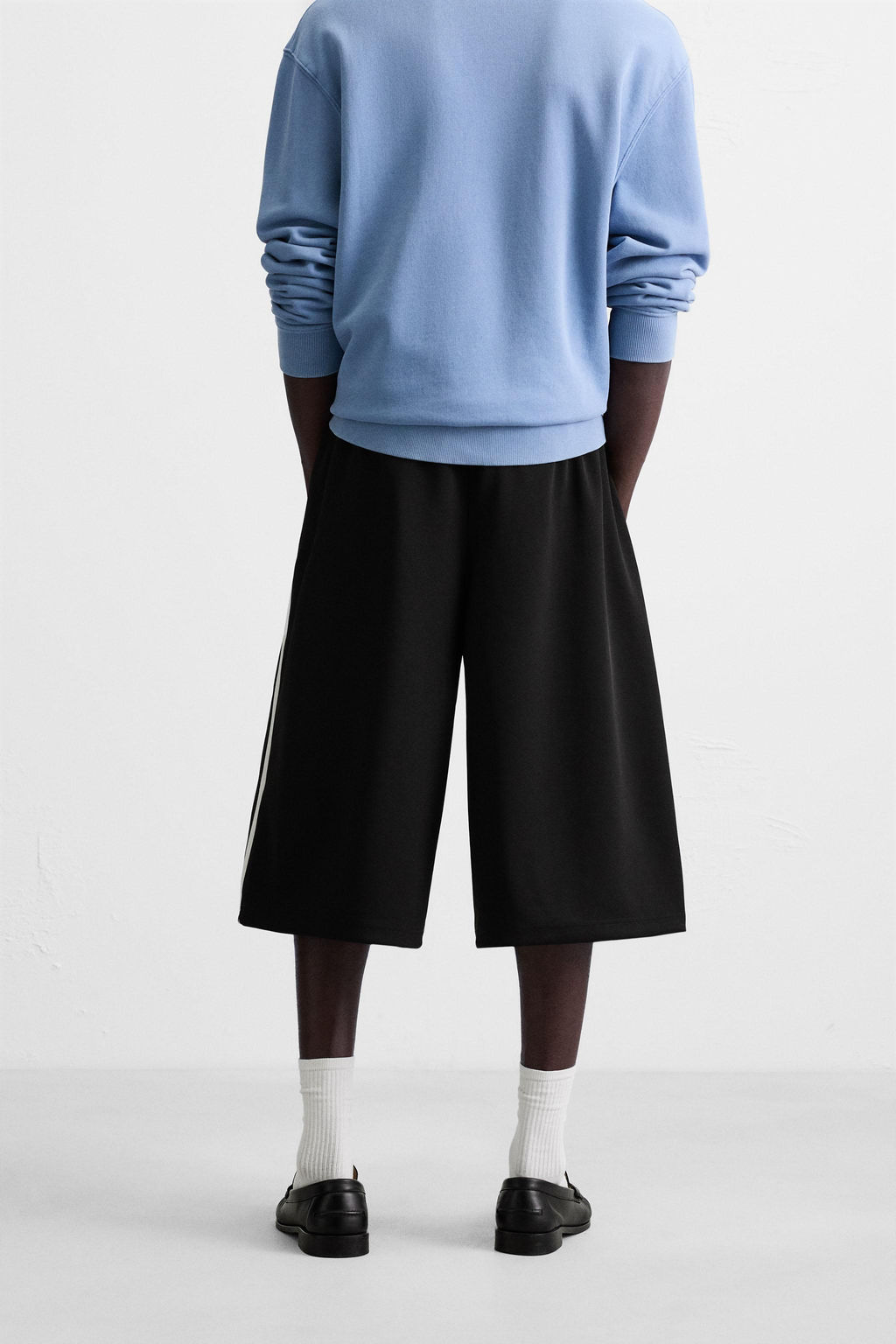 TECHNICAL STRIPE BERMUDA SHORTS - Zara фото 3
