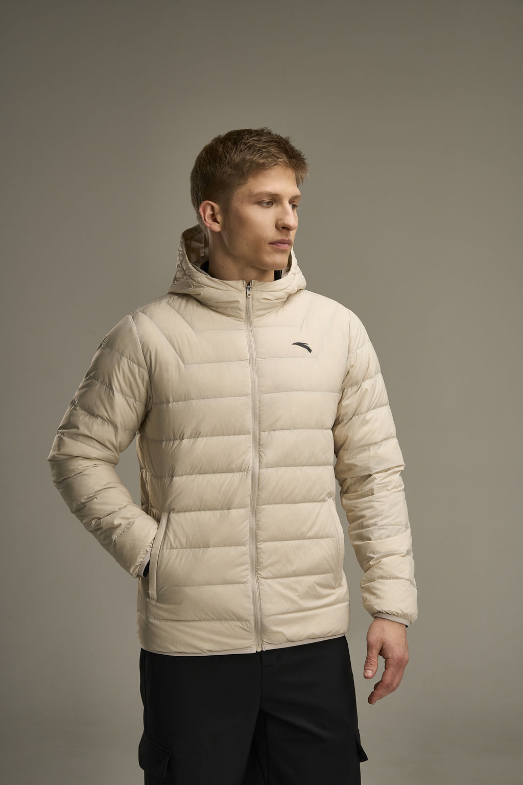 Пуховик легкий Серый - Anta фото 2