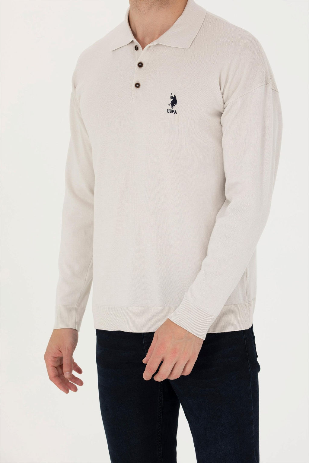 U. S. Polo Assn Мужской базовый свитер с каменным узором - U.s. polo assn фото 13