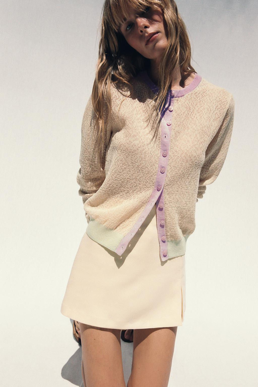 COLOUR BLOCK CARDIGAN - Zara фото 13