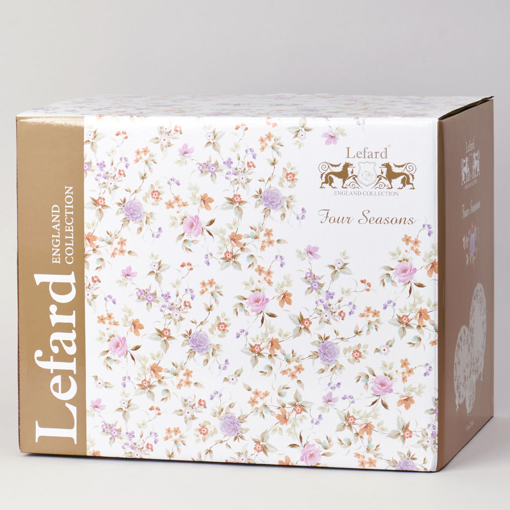 ЧАЙНЫЙ НАБОР LEFARD ВРЕМЕНА ГОДА НА 2 ПЕР. 4 ПР. 250 МЛ СЕРЫЙ  фото 2