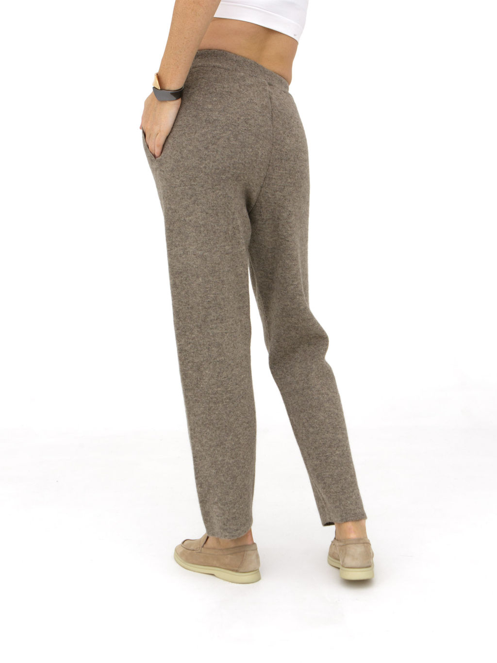 Брюки из пуха яка 05096 серые