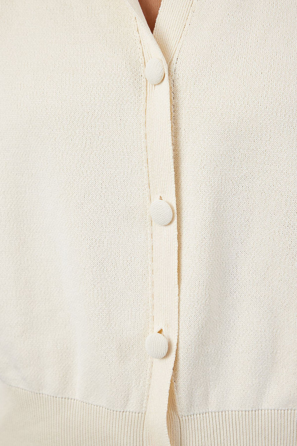 Ekru Regular Polo Yaka Yelek TWOAW25YE00011 - Trendyolmilla фото 3