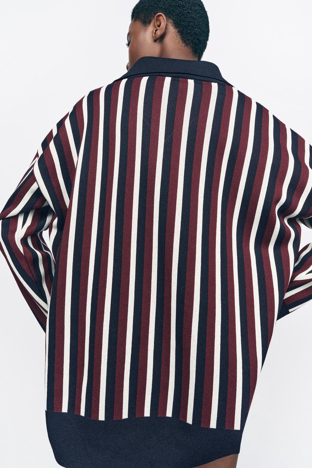 STRIPED POLO NECK JUMPER - Zara фото 3