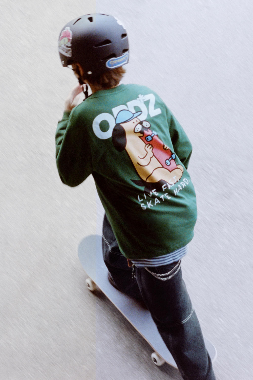 CAMISETA ESTAMPADA SKATE / Verde
