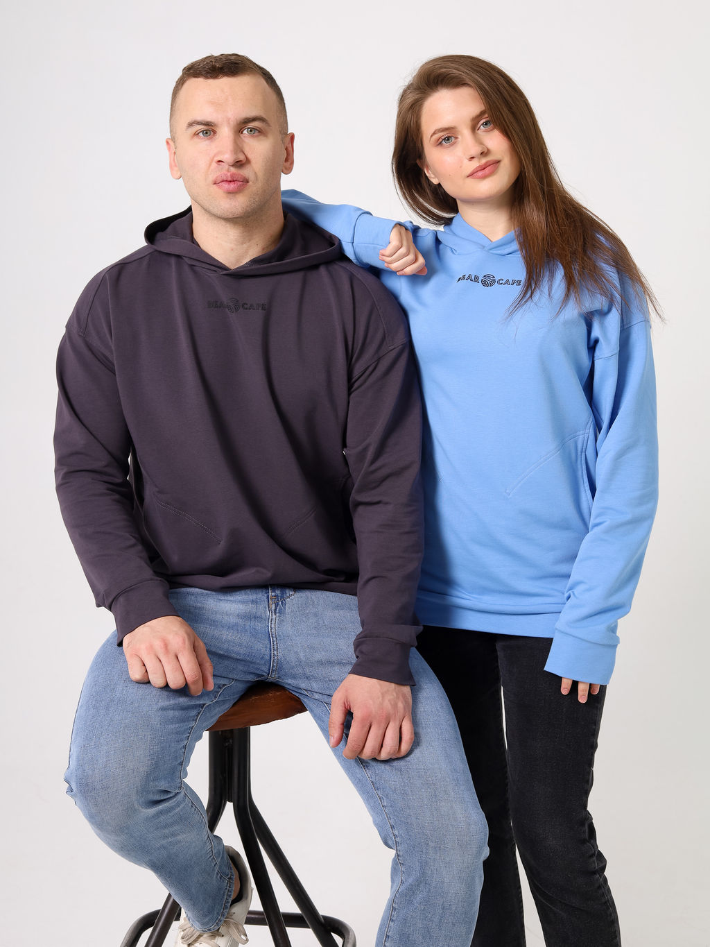 Худи универсальное Bearcape Ф2 (т. серый)  фото 4