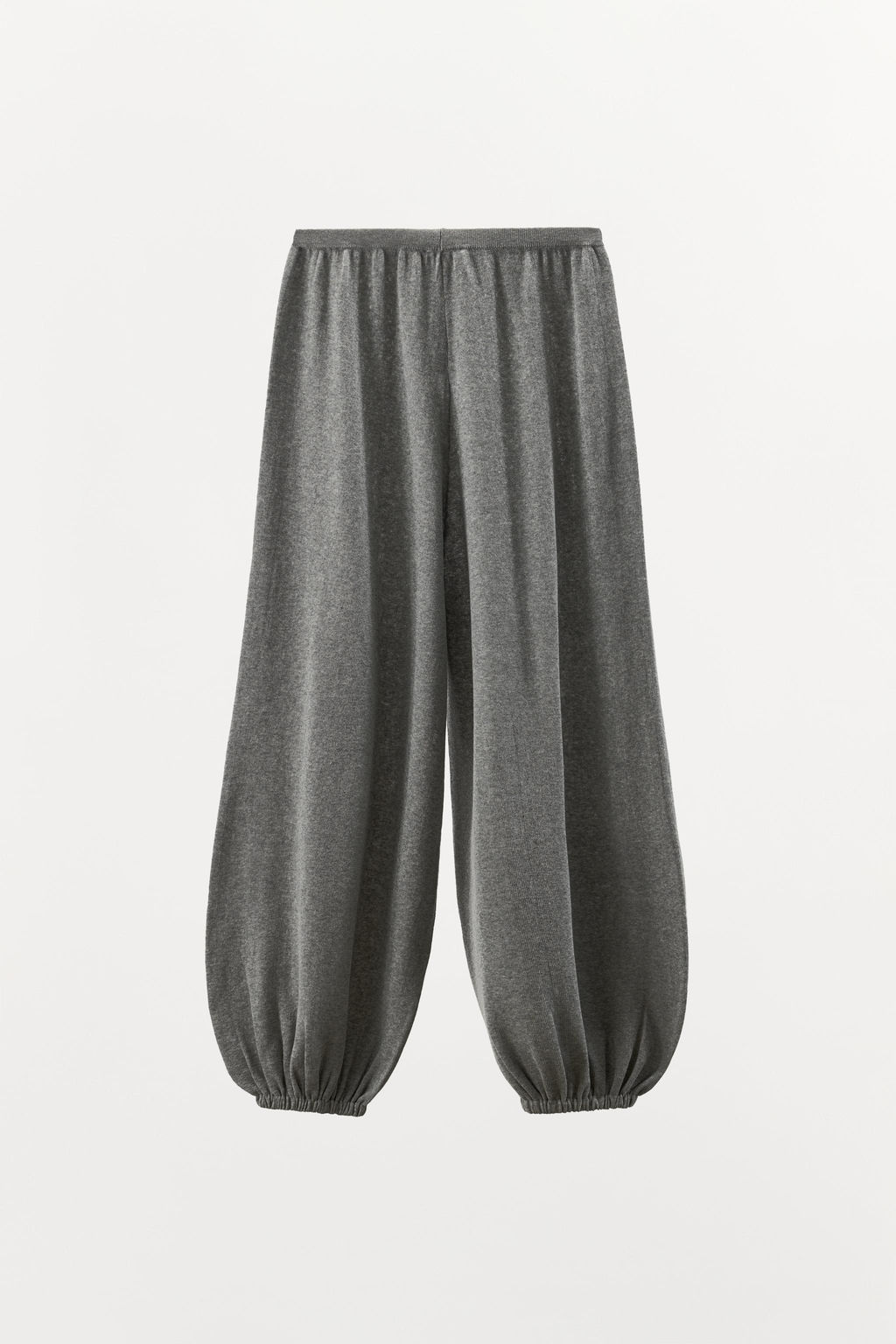 COTTON BLEND KNIT SAROUEL TROUSERS - Zara фото 13