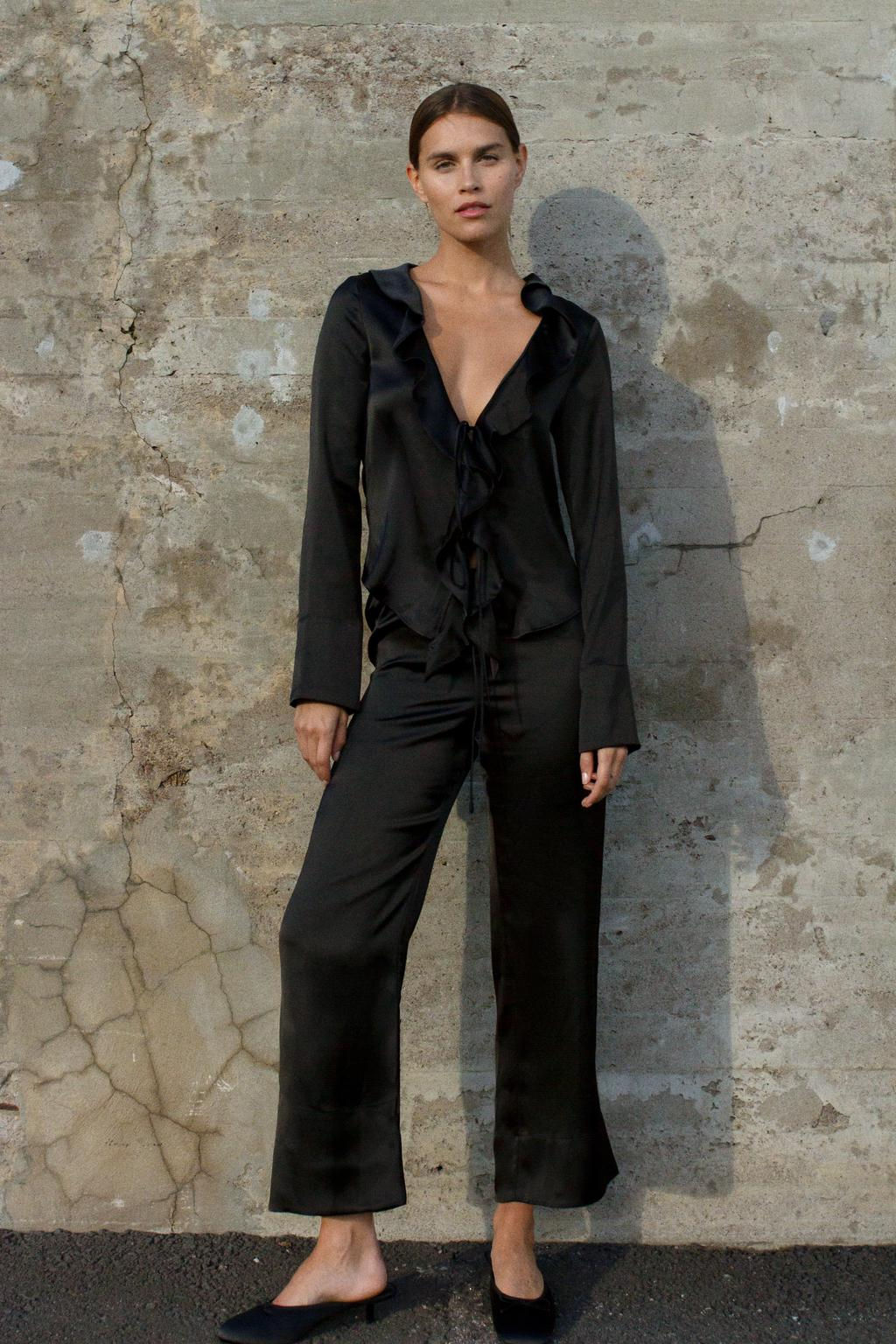 PYJAMA-STYLE TROUSERS - Zara фото 7