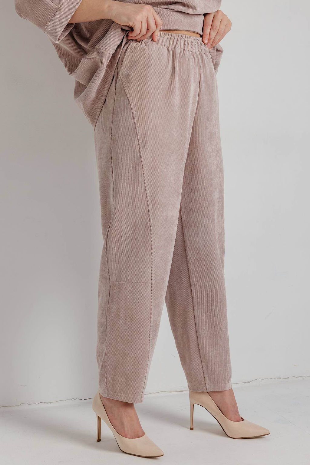 Брюки женские 207/04/Пудровый