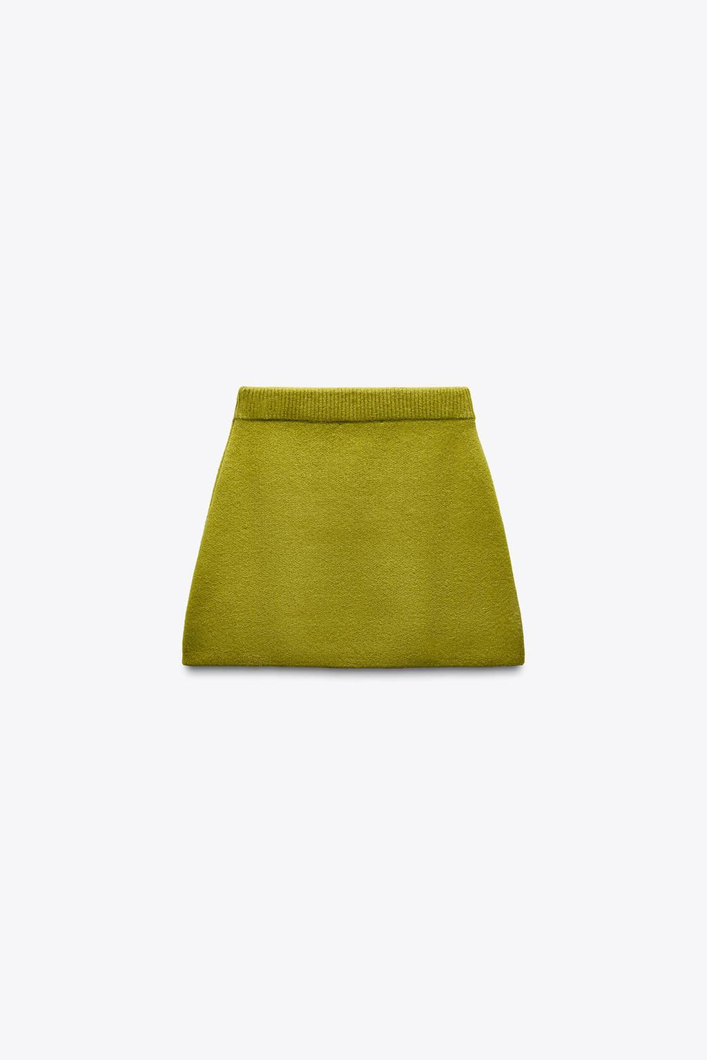 PLAIN KNIT MINI SKIRT - Zara фото 11