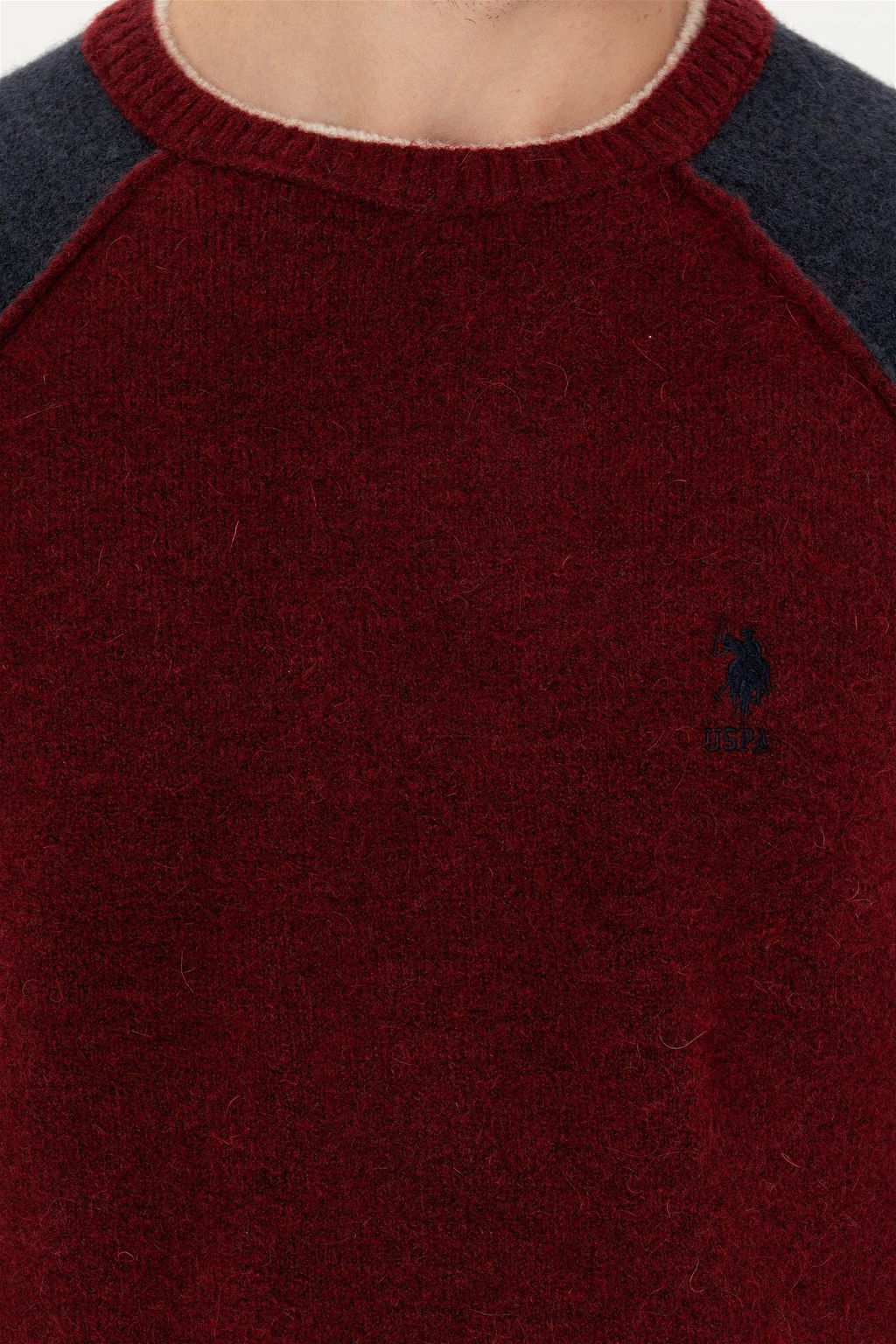U. S. Polo Assn Мужской бордово-красный свитер - U.s. polo assn фото 14