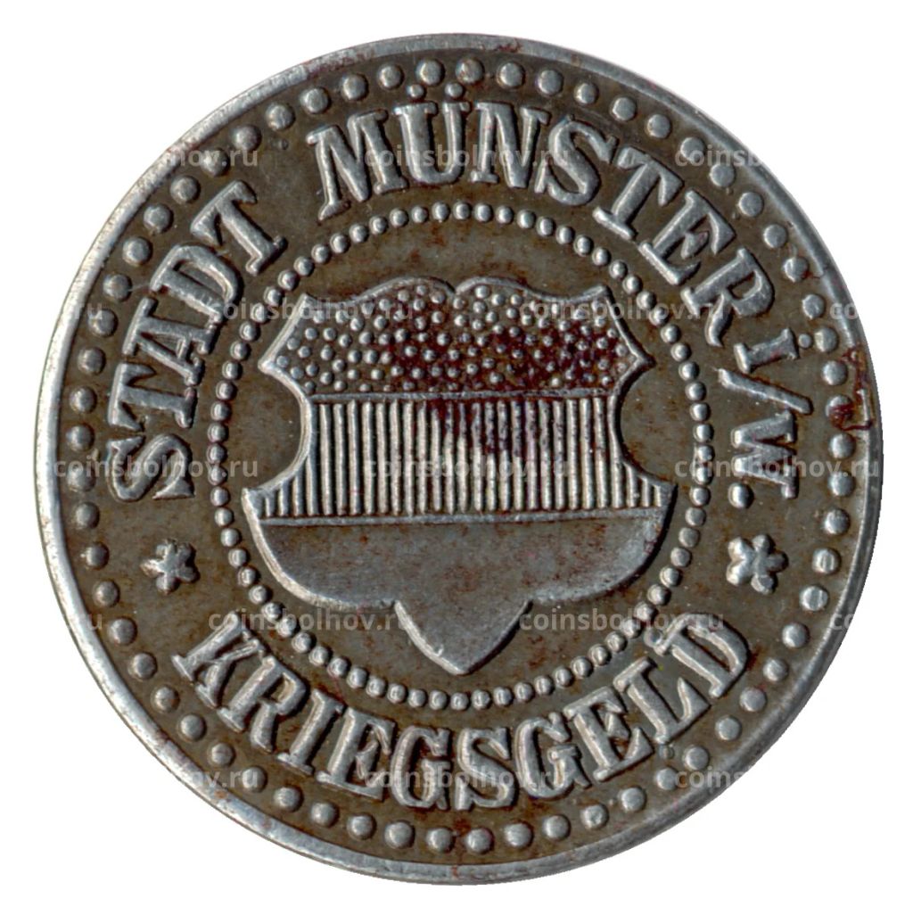 25 пфеннигов 1918 года Германия Нотгельд (Мюнстер)