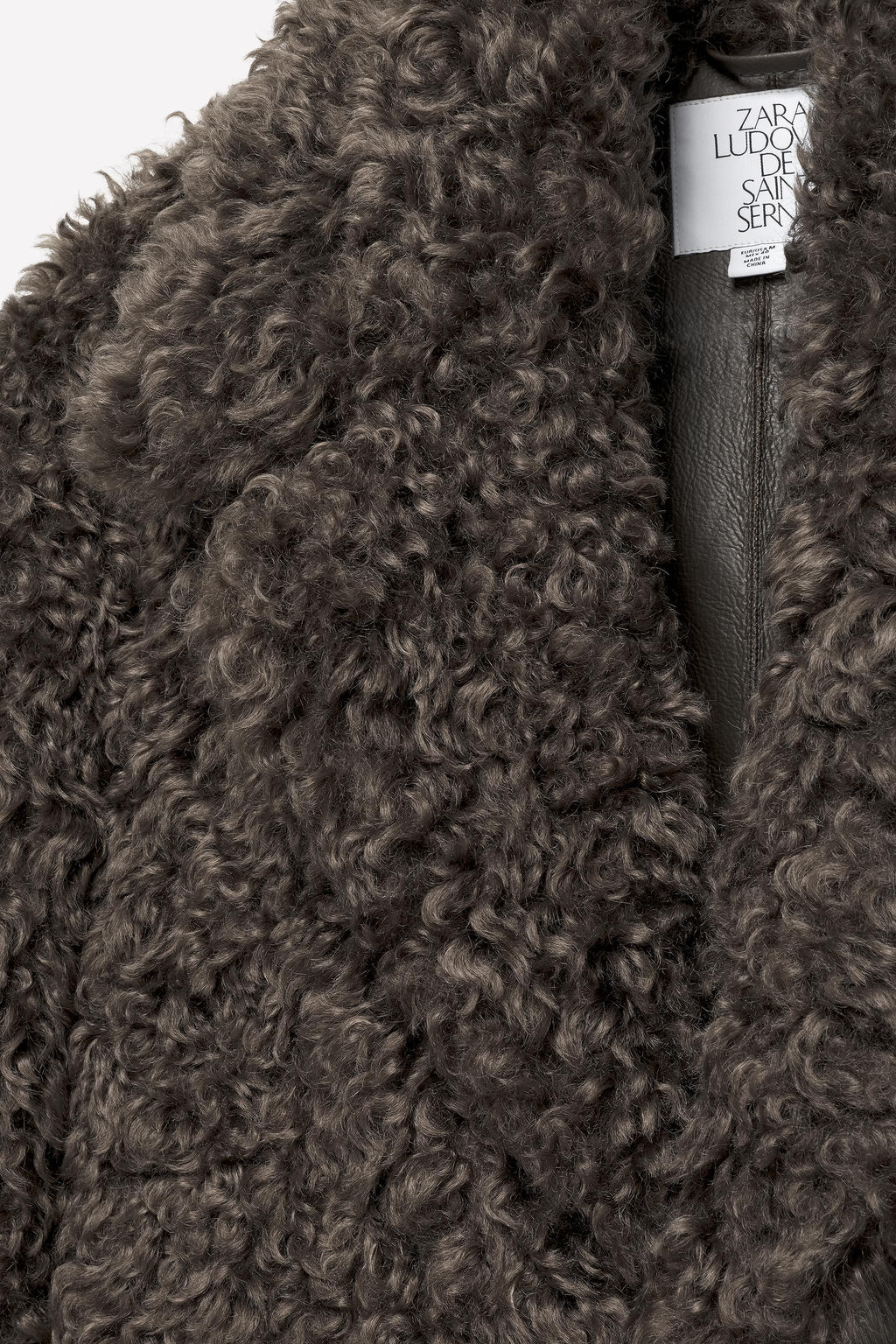 DOUBLE-FACED LEATHER EFFECT COAT LUDOVIC DE SAINT SERNIN x ZARA фото 4