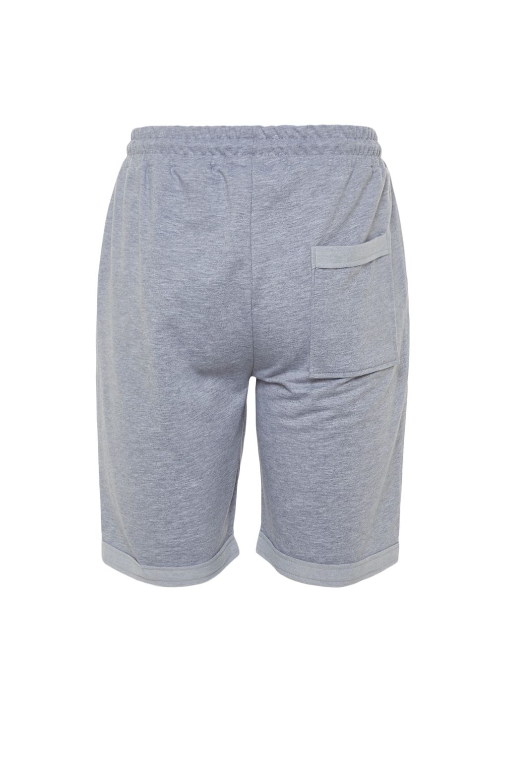 Gri Regular/Normal Kesim Orta Boy Lastik Belli Bagc?kl? Duble Paca Sort TMNSS21SR0046