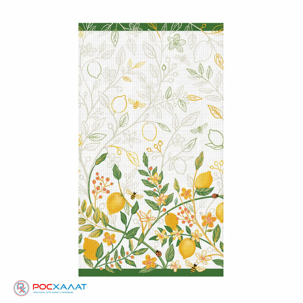 Полотенце СТ ВФ17 40/70 8623/1 Лимонный сад-1 СТ ВФ17 8623/1 40x70