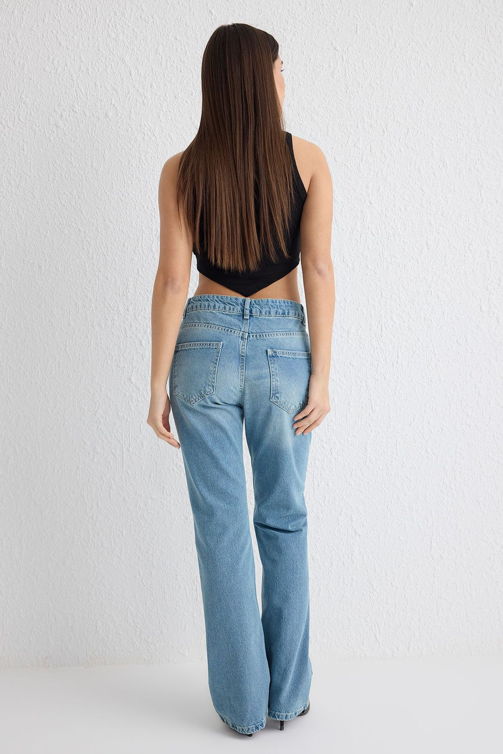 Mavi Dusuk Bel Flare Jeans TWOSS25JE00189 - Trendyolmilla фото 6