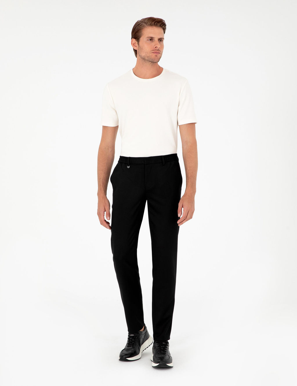 Siyah Ex. Slim Fit Kuma_ Pantolon