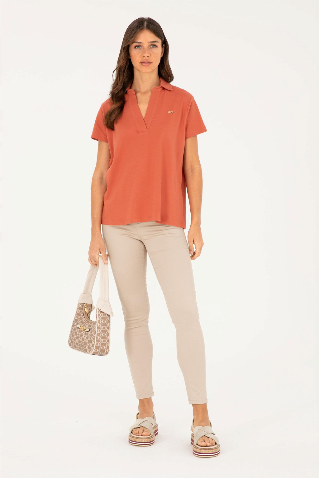 Женские брюки из парусины с камнями Неожиданная скидка в корзине - U.s. polo assn фото 3