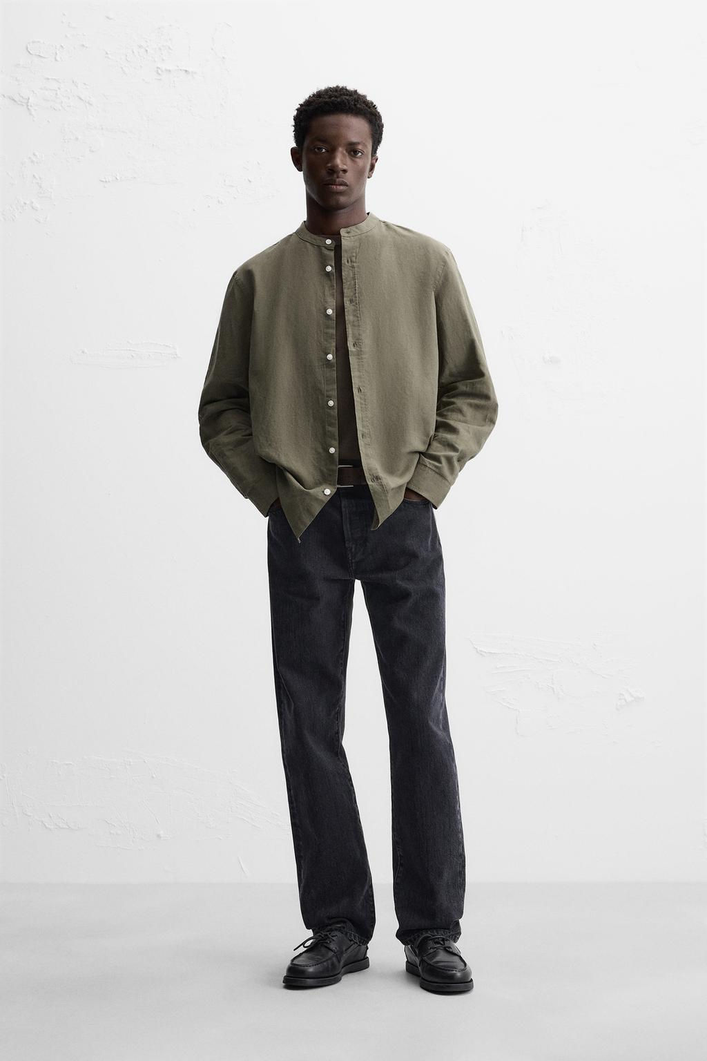 COTTON - LINEN SHIRT - Zara фото 32