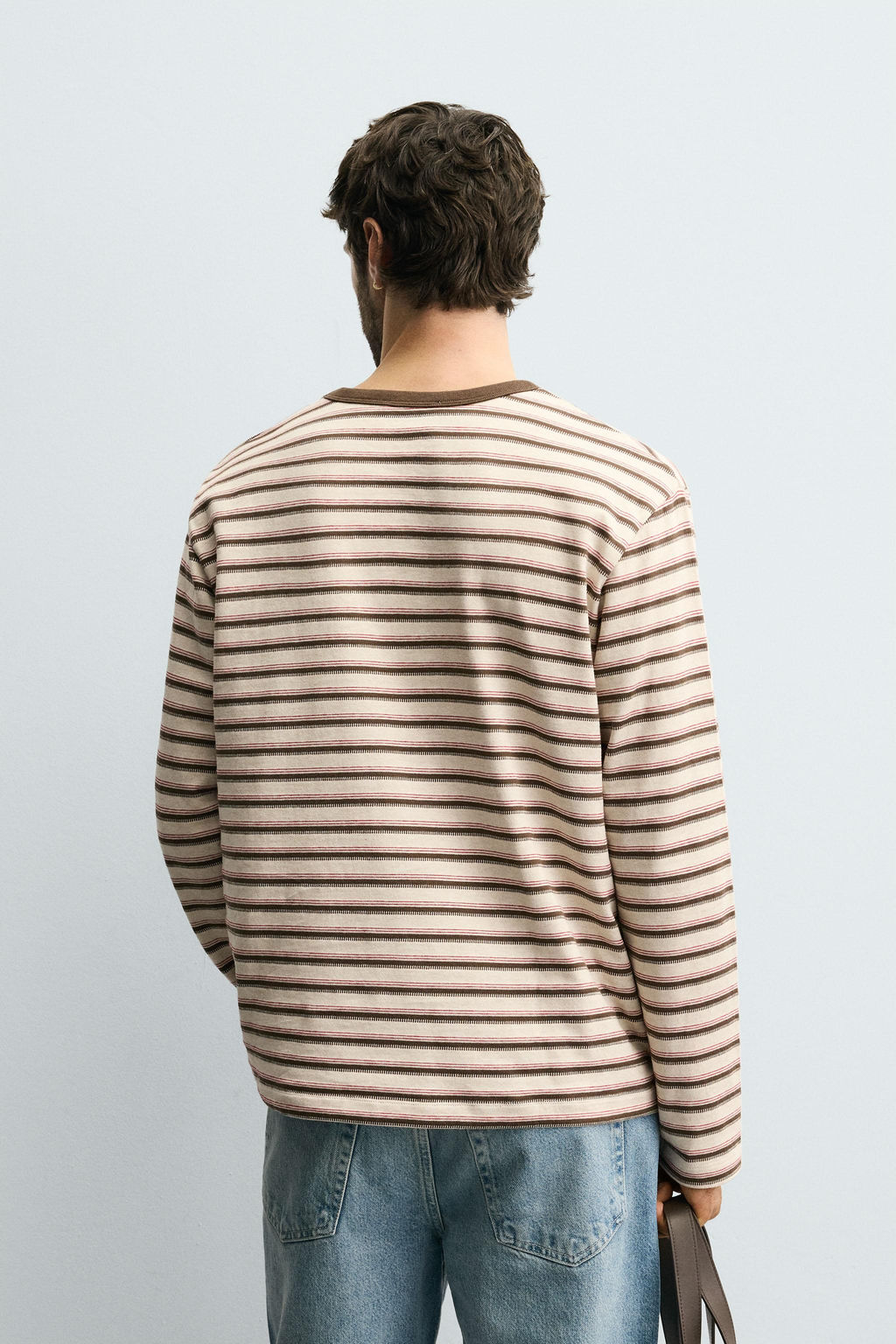 STRIPED JACQUARD T-SHIRT