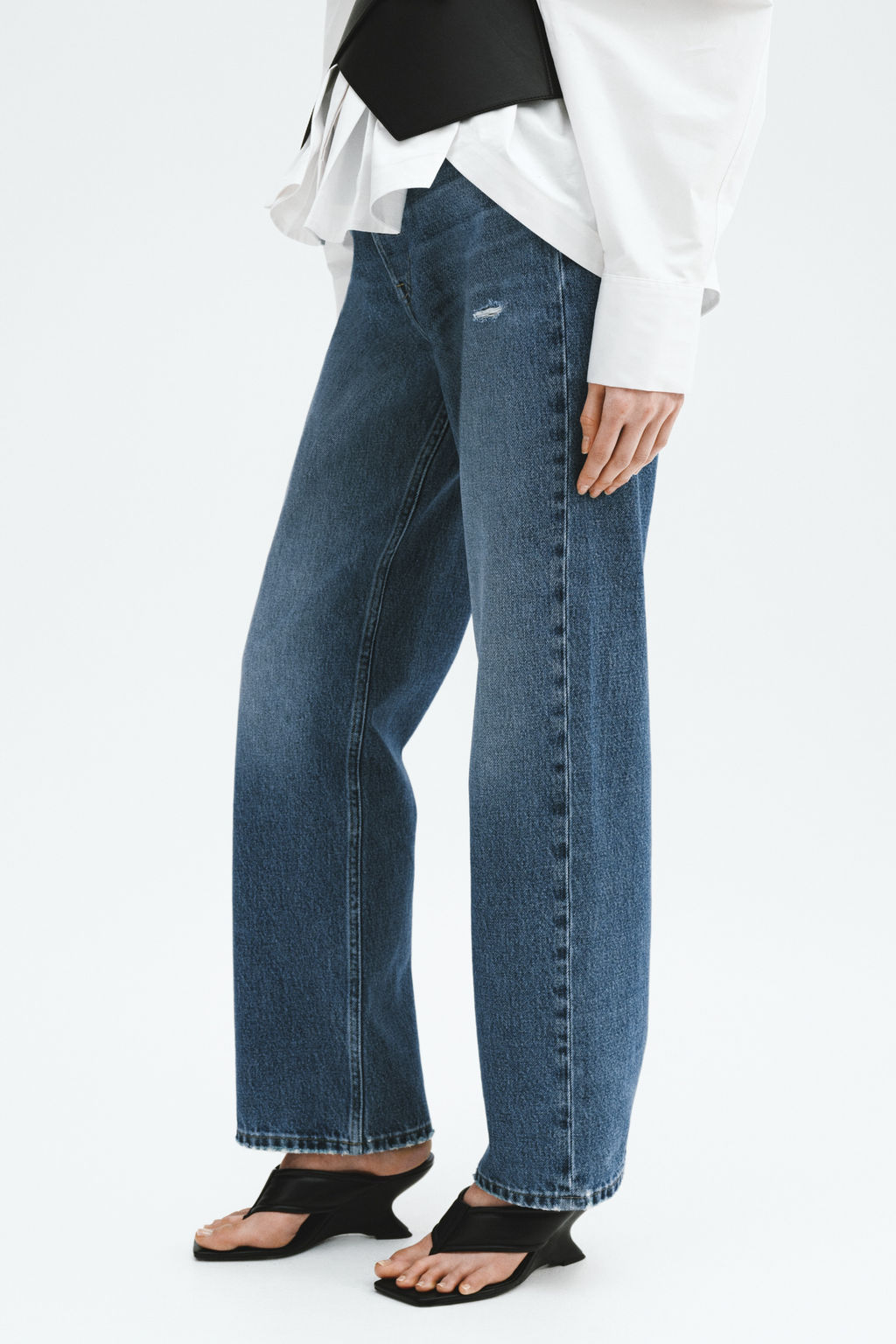 Straight High Waist Ankle Jeans - H&m фото 9