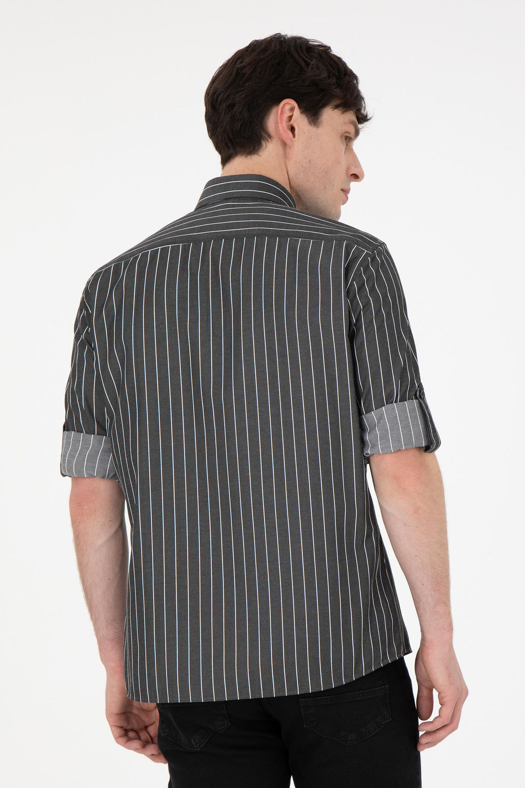 Мужская черная рубашка с длинным рукавом Неожиданная скидка в корзине - U.s. polo assn фото 5