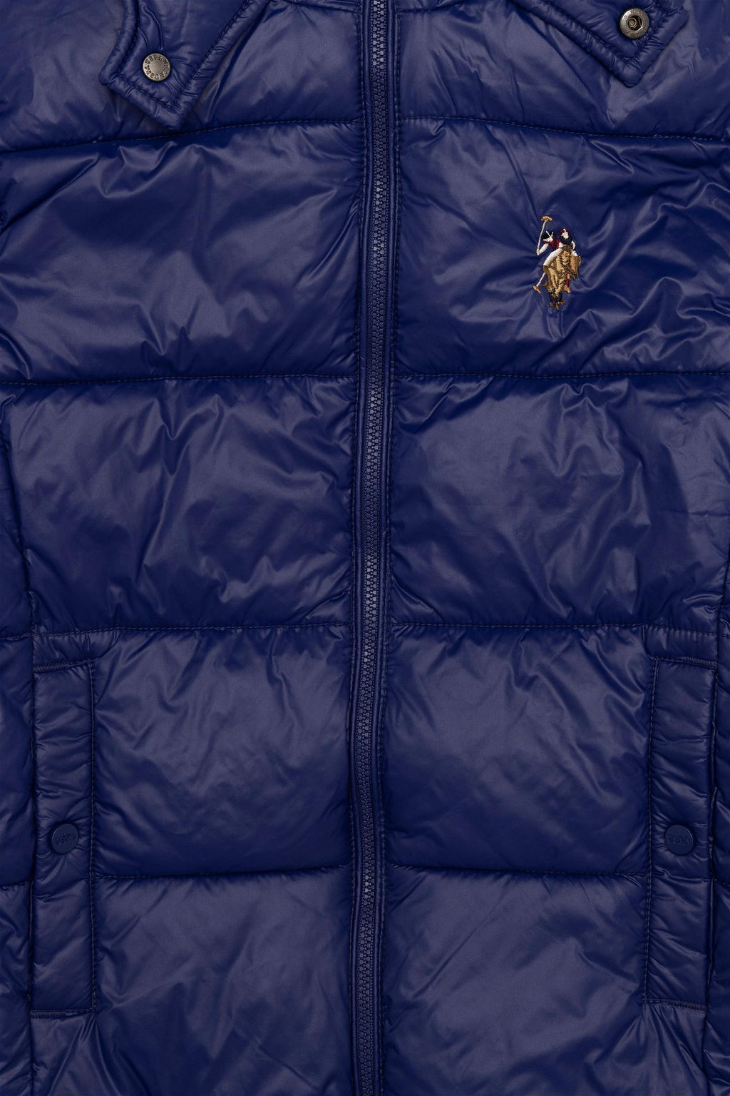 Синее пальто с капюшоном для мальчика - U.s. polo assn фото 6