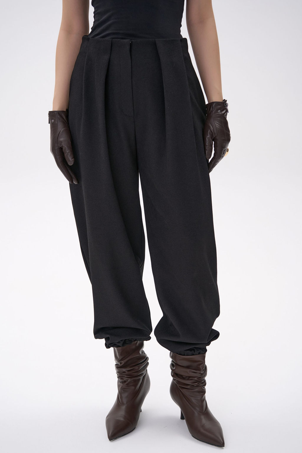 Брюки  алладины Джуди (чёрный) - Эльза фото 2