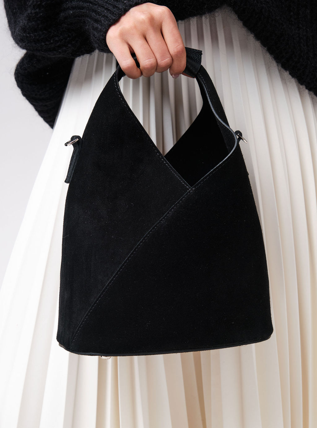 Замшевая сумка Rebecca DBR 31370 черный  фото 2