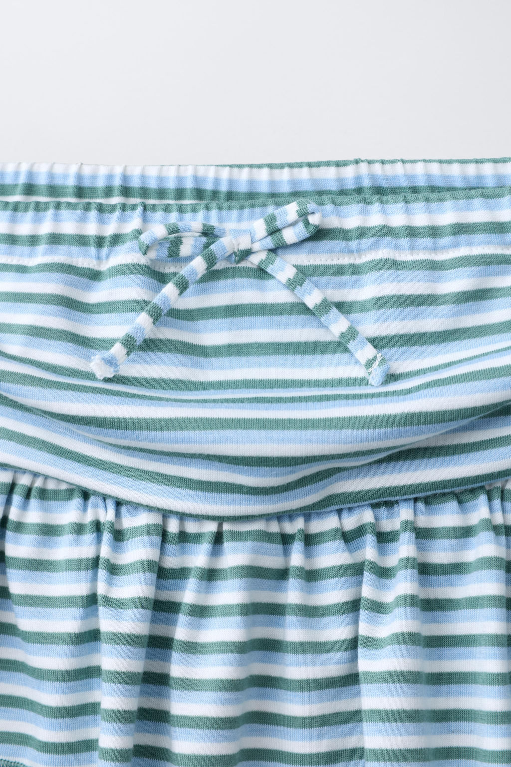 FALDA RAYAS VOLANTES / Azul agua - Zara фото 3
