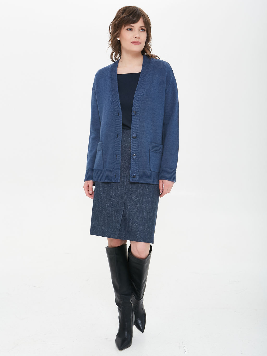 Кардиган вязаный