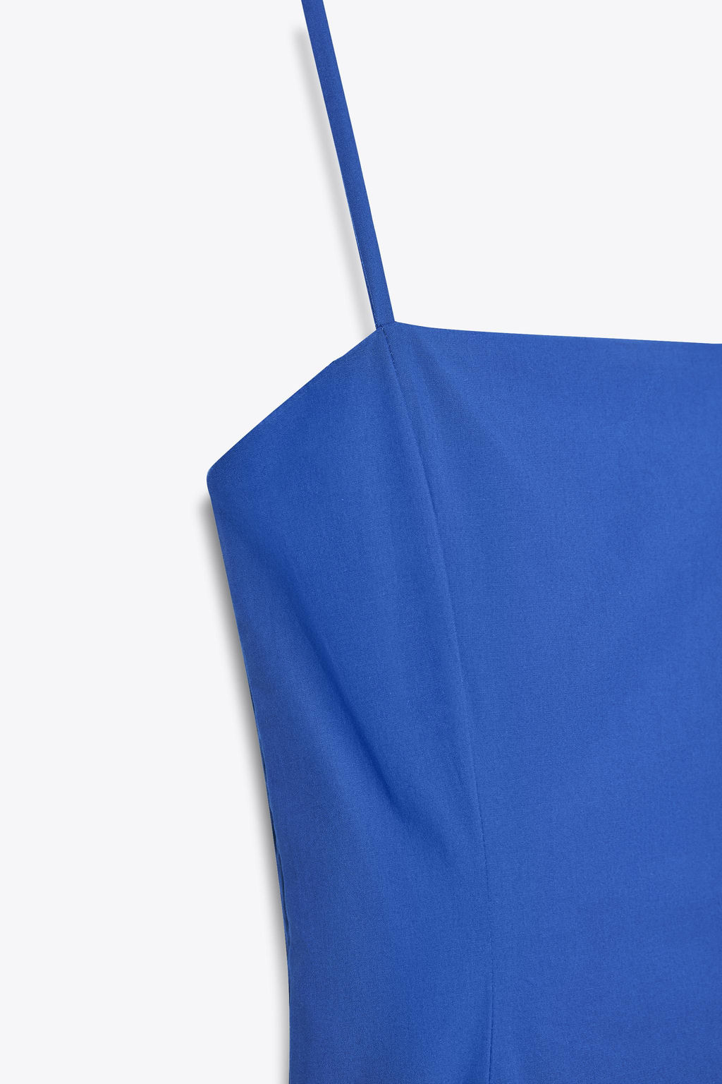 ASYMMETRIC POPLIN MIDI DRESS - Zara фото 12