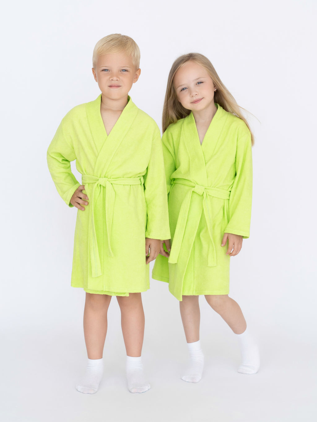 Халат детский салатовый 909/1 (110, 60)