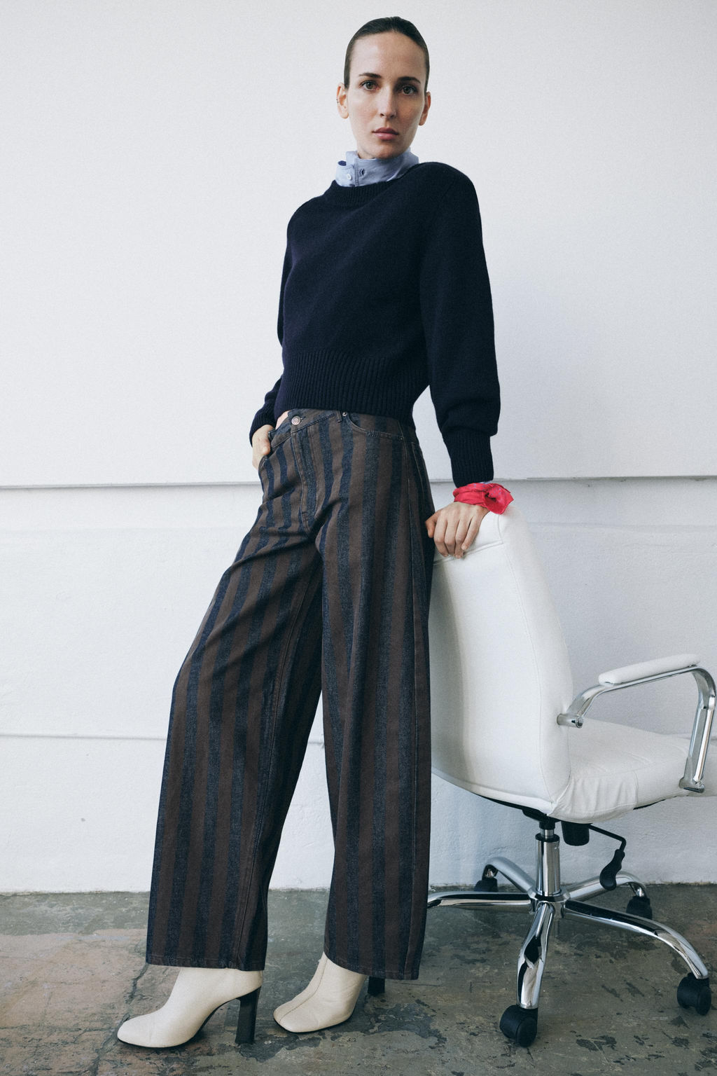 ZW COLLECTION BARREL MID-WAIST JEANS - Zara фото 8
