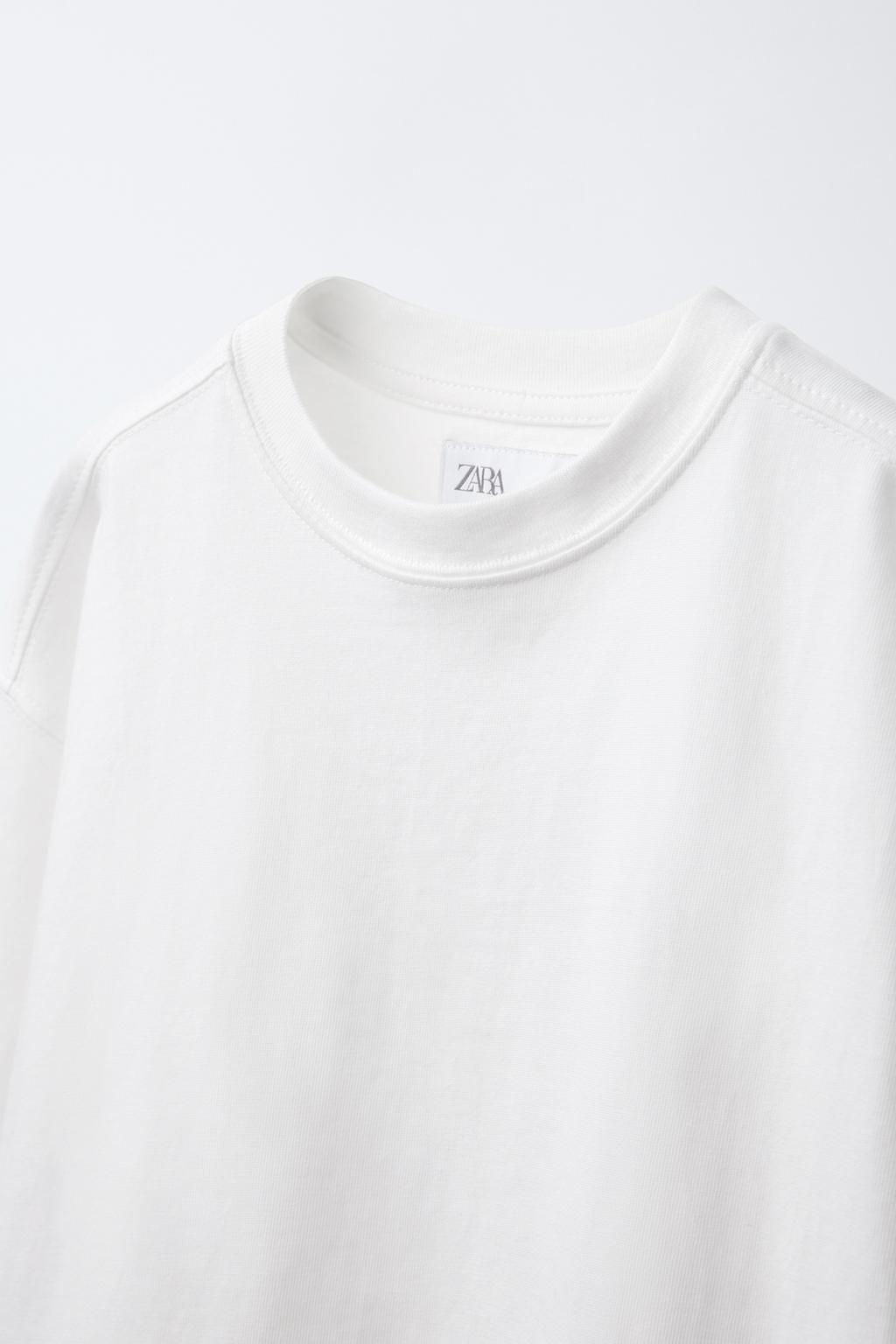 PLAIN MEDIUM WEIGHT T-SHIRT - Zara фото 4