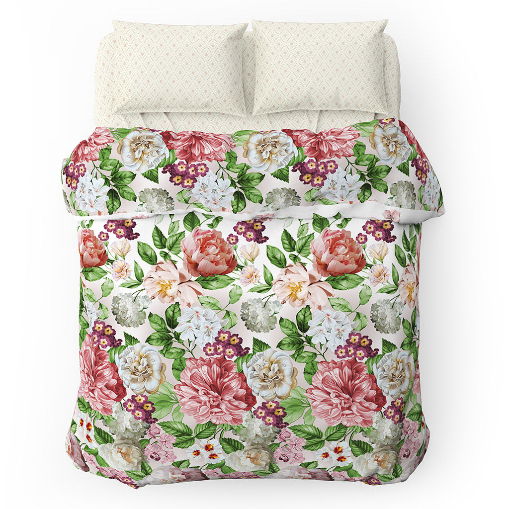 Пододеяльник на пуговицах Евростандарт "Монреаль" 220х215см, перкаль "Премиум" 110г/м2, хлопок 100%, упаковка "классическая" ПВХ 28х41см, "Домашняя мода" (Россия)