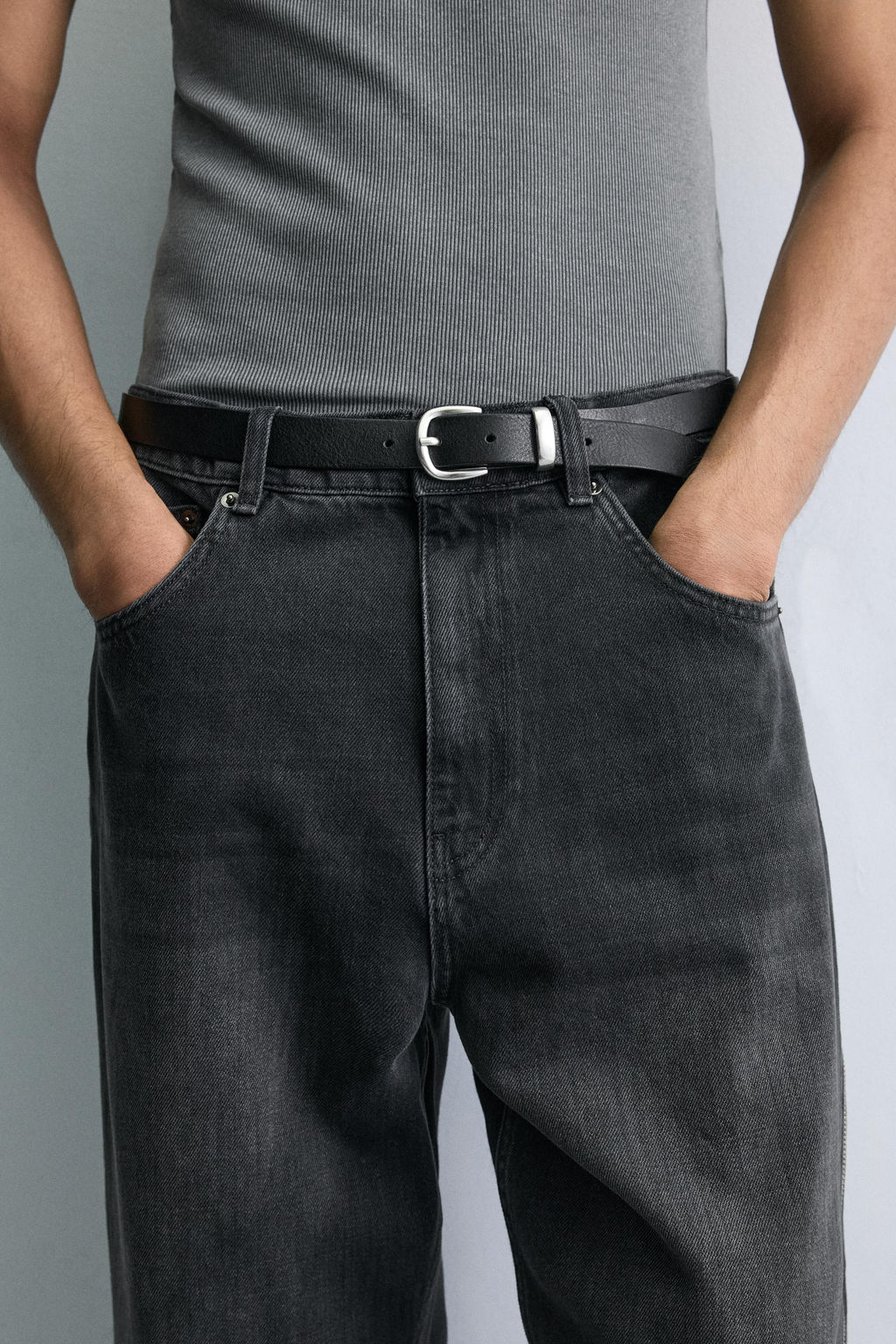 JEANS FLARE FIT CREMALLERAS / Carb?n - Zara фото 7