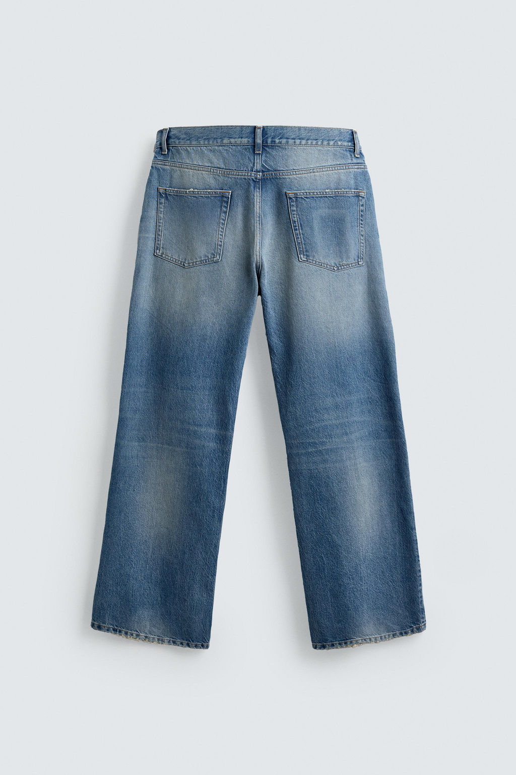 RIPPED RELAXED FIT JEANS - Zara фото 8