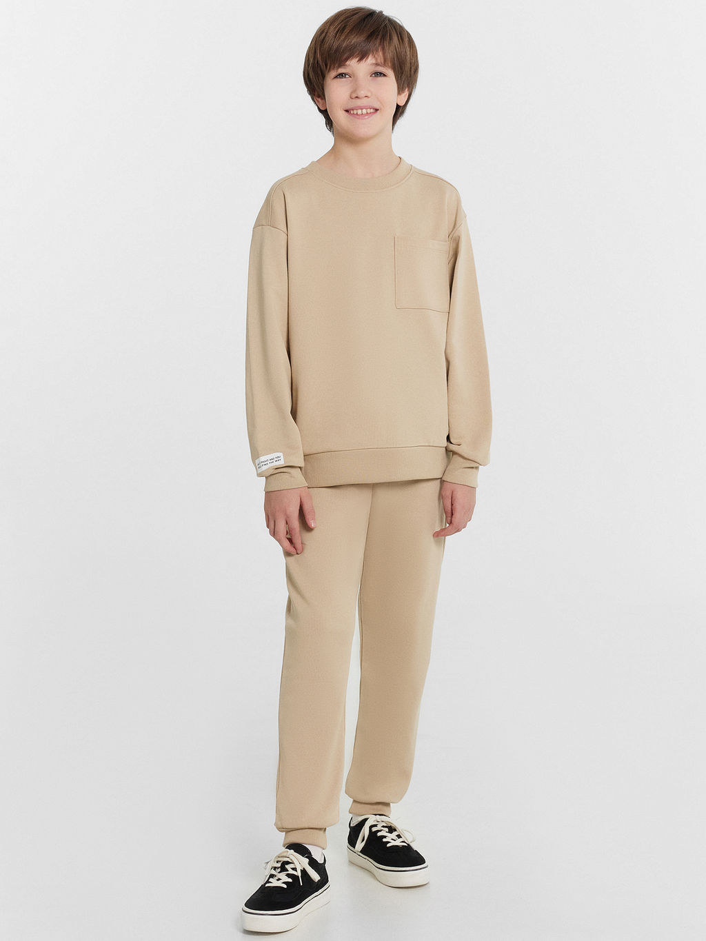 Костюм спортивный для мальчиков бежевый - Mark formelle фото 2