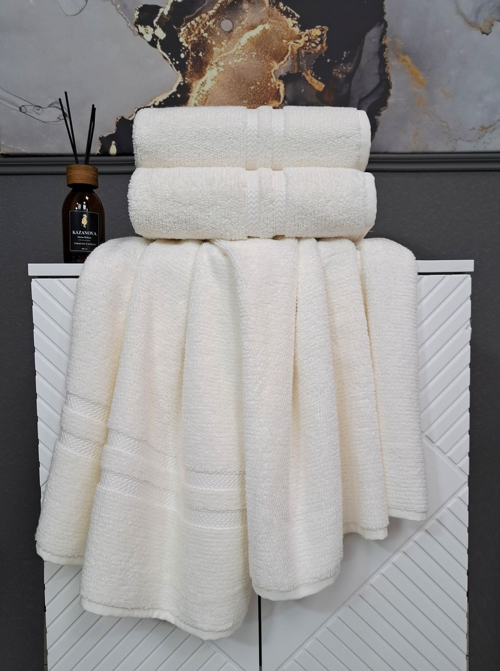 Полотенце Merlin (молоко) 50х90см