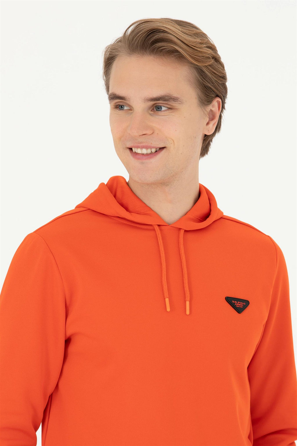 Мужской оранжевый свитшот - U.s. polo assn фото 2