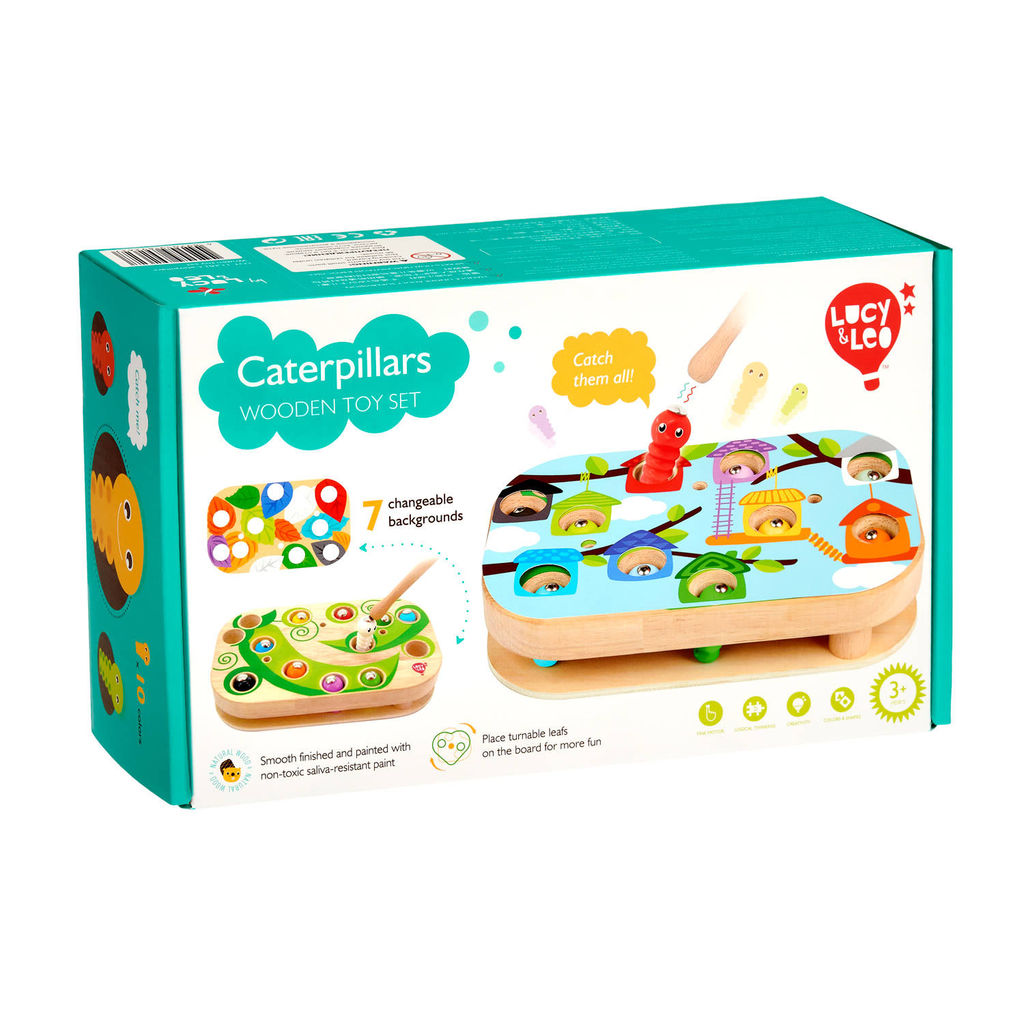 Lucy&Leo LL261 Настольная игра "Гусеницы" (дерево) /12
