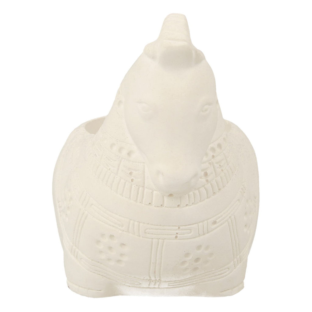 Заготовка для декорирования Love2art ТА-11 Кашпо гипс 8 х 9 х 6 см 1 шт Лошадка с орнаментом