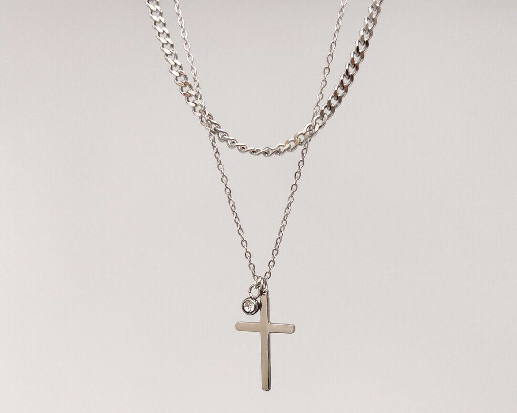 Кулон из стали на цепочке