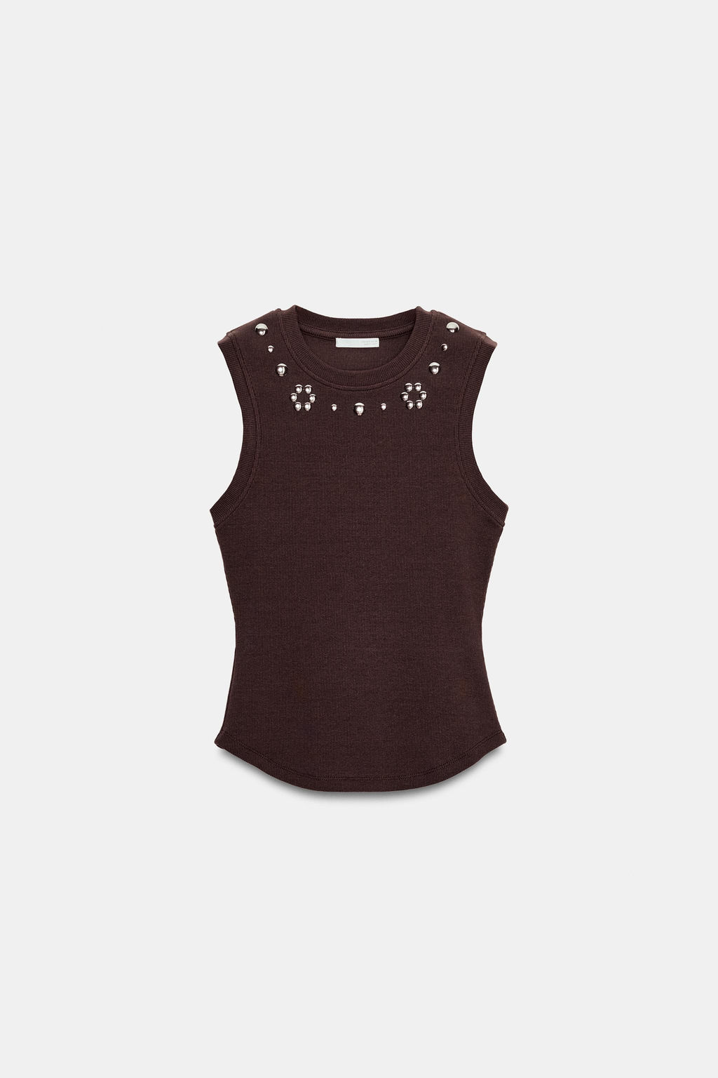 TOP RIB TACHAS / Marr?n - Zara фото 3